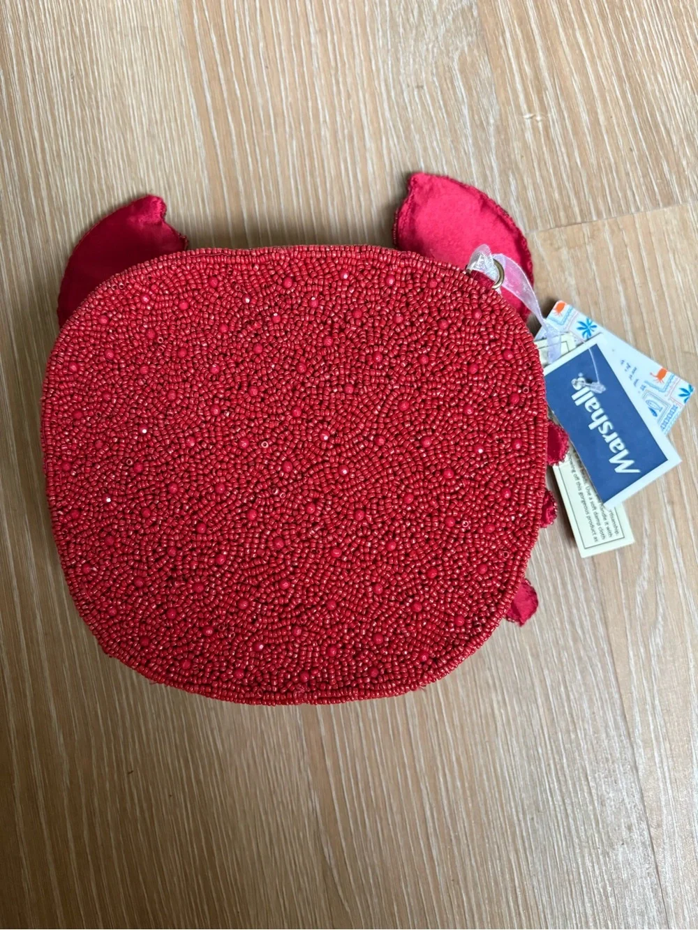 🦀 Viral Beaded Crab Bag with Gold Chain Strap